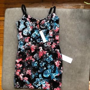 Dress the population velvet and sequin dress